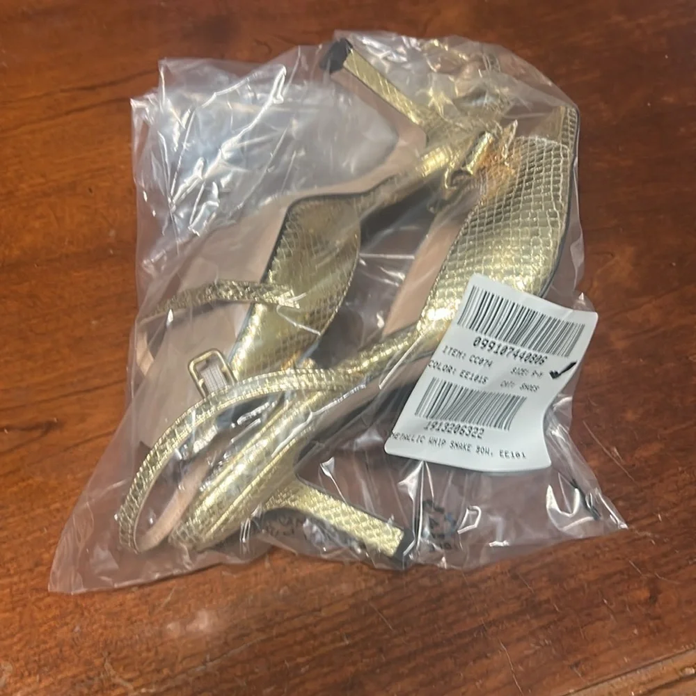 J Crew Leni made-in-Spain bow heels in metallic snake-embossed leather CC074